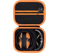 Lebakort Duro Caja Estuche Funda para Walker's Razor Slim - Protector Auditivo Electrónico (Negro + Naranja)
