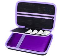 Lebakort Duro Caja Estuche Funda para YOTON 9,5" / POFOTO 9,5" / YOOHOO 9,5" / WOLFANG 9,5" Tragbarer DVD-Player(Negro + Morado)