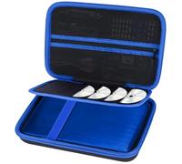 Lebakort Duro Caja Estuche Funda para YOTON 9,5" / POFOTO 9,5" / YOOHOO 9,5" / WOLFANG 9,5" Tragbarer DVD-Player(Negro + Azul Cielo)