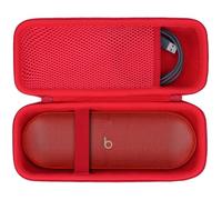 Lebakort Duro Viajar Caja Estuche Funda para Beats Pill Altavoz Bluetooth Inalámbrico (Rojo)