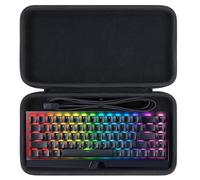 Lebakort Duro Viajar Caja Estuche Funda para Razer Huntsman/Huntsman V3 Pro Mini/Blackwidow V3 Mini/Snpurdiri 60%/Aula WIN60 HE 60% Teclado mecánico (Negro)