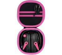 Lebakort Duro Viajar Caja Estuche Funda para Walker's Razor Slim/Razor X-TRM/Slim Muff (Negro + Rojo Rosa)