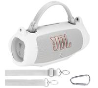 Lebakort Funda Protectora de Silicona para JBL Charge 6 Altavoz portátil (Blanco)
