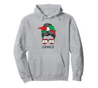 Lebanese Girl Lebanese Heritage Lebanon Flag Sudadera con Capucha