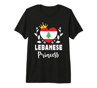 Lebanese Princess Lebanon Flag Proud Lebanese Girl Camiseta Premium