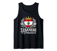 Lebanese Princess Lebanon Flag Proud Lebanese Girl Camiseta sin Mangas