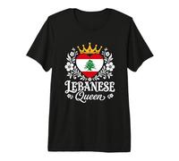 Lebanese Queen Lebanon Flag Proud Lebanese Woman Camiseta Premium
