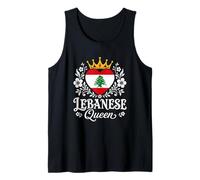 Lebanese Queen Lebanon Flag Proud Lebanese Woman Camiseta sin Mangas