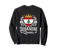 Lebanese Queen Lebanon Flag Proud Lebanese Woman Sudadera