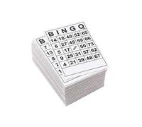 Lebanghui Classic Bingo Cards 0-75 Fun Family Card Game Bingo Tickets Games for Family Adults Kids