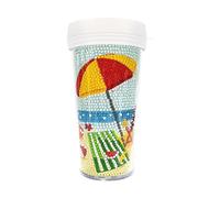 Lebartm Taza de pintura de diamantes DIY de Pascua hecha a mano vaso de plástico creativo de 16 onzas botella de agua pintada con diamantes regalos de arte de diamantes para principiantes adultos-03