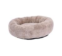 Lebby cama suave redonda beige para perros