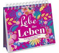 Lebe das Leben: Farbenfrohe Inspirationen voller Lebenslust | Dekorativer Spiralaufsteller für mehr Glück im Alltag | Gute-Laune-Booster aus Mexiko