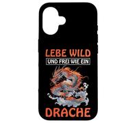 Lebe Wild Und Frei Wie Ein Drache Continuar Dragones Carcasa para iPhone 16