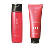 Lebel IAU Cleansing Relaxment Hair Shampoo 200ml & Lebel IAU Melt Repair Hair Treatment 200ml Set (Green Tea Set)