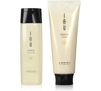 Lebel IAU Serum Cleansing Hair Shampoo 200ml & Lebel IAU Serum Cream 200ml Set (Green Tea Set)