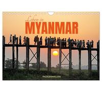 Leben in Myanmar (Wandkalender 2026 DIN A4 quer), CALVENDO Monatskalender: Das Land der tausend Pagoden