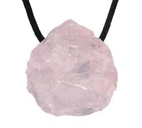 Lebensquelle Plus Colgante de piedra en bruto, colgante perforado con cinta de algodón, natural, talla única, Gema, No es una piedra preciosa