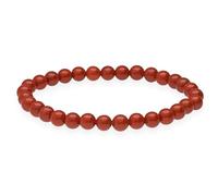 Lebensquelle Plus Cuentas de piedras de 6 mm | Pulsera de piedras naturales elástica (Jaspe rojo)