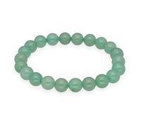 Lebensquelle Plus Cuentas de piedras de 8 mm | Pulsera elástica de piedras naturales (Aventurina verde)
