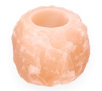 Lebensquelle Plus Portavelas de cristal de sal | Salt Tealight Luz de ambiente 400 g | Sal de cristal de Punjab/Pakistán cerca del Himalaya
