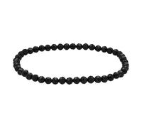 Lebensquelle Plus Pulsera de piedras preciosas facetadas de 4 mm | Largo: 19 cm | Incluye tarjeta de piedra preciosa | Piedras auténticas (Ónix)