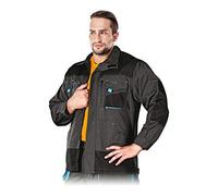 Leber&Hollman LH-FMN-J_SBNS Formen - Chaqueta protectora, acero, color negro y azul, talla S