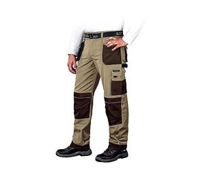 Leber&Hollman LH-FMN-T_BE352 Form - Pantalones Protectores (Talla 52 Alemana), Color Beige, marrón y Negro
