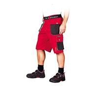 Leber&Hollman LH-FMN-TS_CBSS - Pantalones protectores cortos (talla S), color rojo, negro y gris