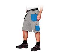 Leber&Hollman LH-FMN-TS_JSNBS - Pantalones protectores cortos (talla S), color gris claro, azul y negro