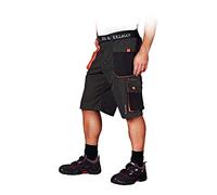 Leber & Hollman LH-FMN-TS_SBPM Formas - Pantalones de protección, cortos, color negro y naranja, talla M