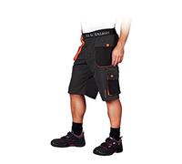 Leber&Hollman LH-FMN-TS_SBPS - Pantalones de protección, Cortos, Color Azul Acero, Negro y Naranja, Talla S