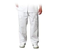 Leber&Hollman LH-Hcl_Tros - Pantalones de protección para cocina/comida/H olor blanco