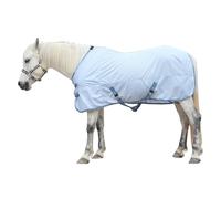 Leberna Alfombra de mosca para caballo, cómoda sábana de malla con protección avanzada UV e insectos, alfombra ligera de verano para equinos (azul claro, 5 pies 6 pulgadas)