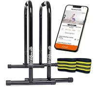 Lebert Ecualizador de fitness con banda de resistencia - Equipo calistenico ✓ Dip Station ✓ Push Up Stand Bar ✓ Pull Up Dip Bar ✓ Bodyweight Equipment ✓ para uso intensivo