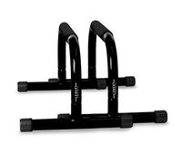 Lebert Fitness Parallettes Dip Stand Push Up Bars, Negro