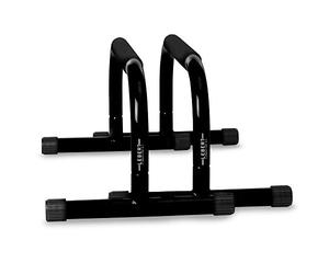 Lebert Fitness Parallettes Dip Stand Push Up Bars, Negro