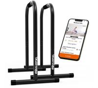 Lebert Fitness Soporte de barra de inmersión, ecualizador original, fortalecedor total del cuerpo, barra de dominadas, equipo de ejercicio en casa, estación de inmersión, banda de resistencia de