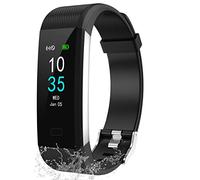 LEBEXY Pulsera de Fitness, podómetro, Contador de calorías, IP68, Resistente al Agua, Reloj Inteligente para Fitness, Reloj Deportivo