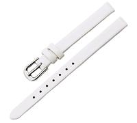 LEBINA Correa de Reloj de Cuero Suave para Mujer - 6mm, 8mm, 10mm, 12mm - Pequeña y Blanca