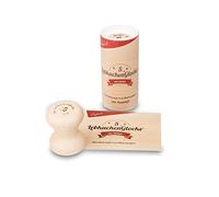 Lebkuchenglocke Moldes para Pan de Jengibre de 5 cm, de Acero Inoxidable y Madera