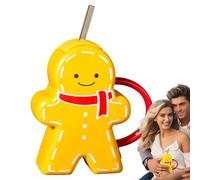 Lebkuchenmann,Winter Kaffeetasse - Niedliche Keramik- Mit Deckel,450 Ml Ästhetische, Lustige -Teetassen Mit Deckel Für Milch, Tee, Kaffee, Wasser