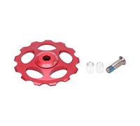 LeBycle General 13T bicicleta desviador trasero rodamiento guía rueda aleación accesorios de bicicleta (Rojo)