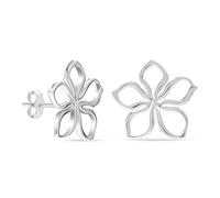 LeCalla Pendientes de plata de ley 925 con diseño de nudo de amor, ligeros, italianos, pequeños aretes de tuerca para mujer, Plata de ley, Sin piedra preciosa