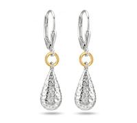 LeCalla Pendientes de plata de ley 925 para mujer, hechos a mano, con efecto martillado, joyas martilladas para mujer, el regalo perfecto para madre y esposa, Plata de ley, Sin piedra preciosa