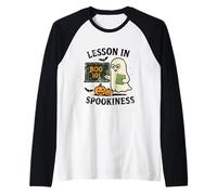 Lección de Spookiness Boo 101 Camiseta Manga Raglan