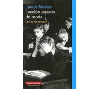 Lección pasada de moda: Lección pasada de moda (Ensayo)