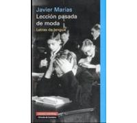 Lección pasada de moda: Lección pasada de moda (Ensayo)