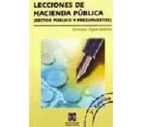 Lecciones De Hacienda Publica (sector Publico Y Presupuestos 2ª Ed.)