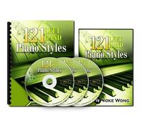 Lecciones de piano: 121 estilos de piano de mano izquierda (3 DVD, 1 libro) (Home Study Course)